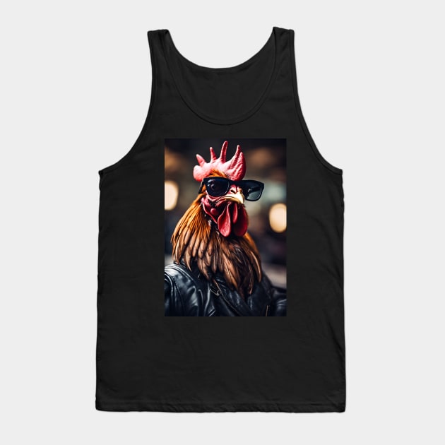 funny rooster Tank Top by helintonandruw